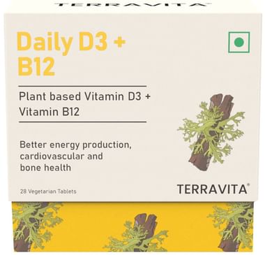 Terravita Daily D3 + B12 Vegetarian Tablet