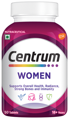 Centrum Women | Supports Overall Health (Veg) | World's No.1 Multivitamin