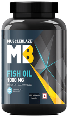 MuscleBlaze Fish Oil 1000mg Soft Gelatin Capsule